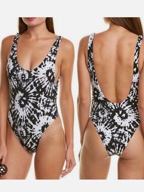 Dolce Vita The Tides High Leg Cut Tie Dye One Piece Swimsuit M